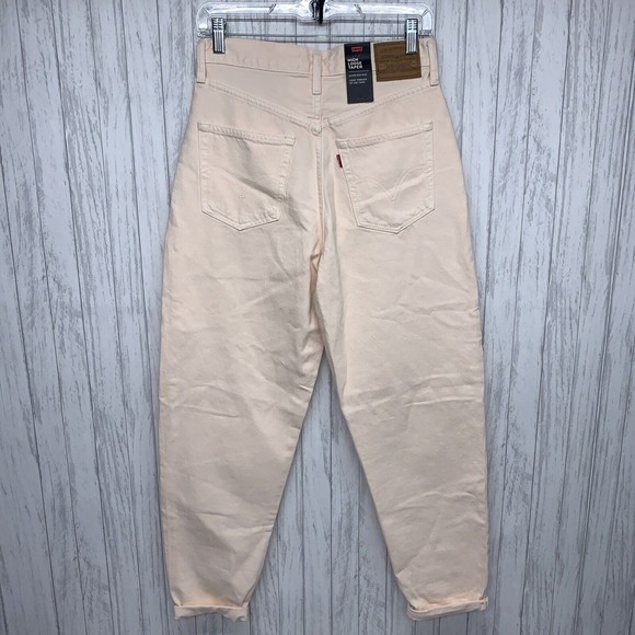 Womens Size 27 Levis High Loose Taper Peach Jeans NWT - Picture 4 of 5